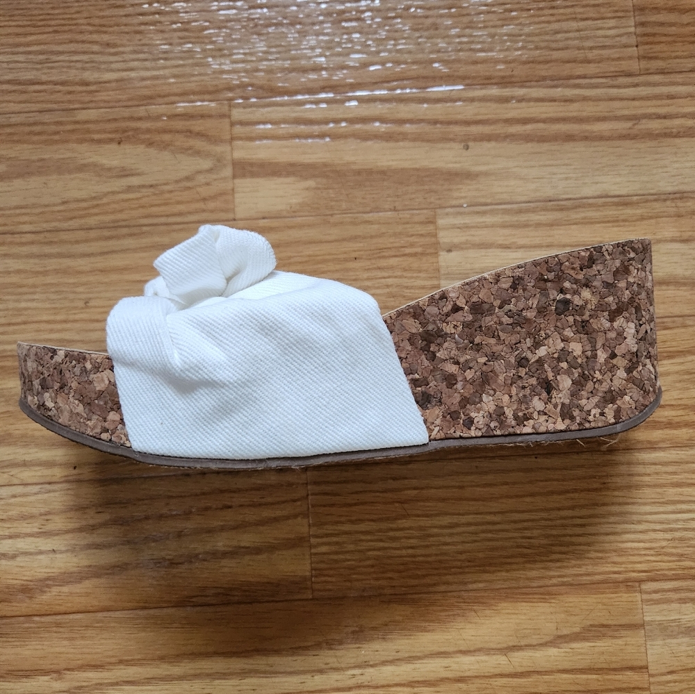 Blowfish Malibu Cork Wedges White